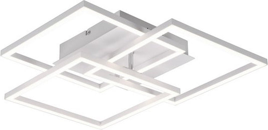 Rl live your light reality mobile - plafondlamp - wit mat - incl. 1x smd 27w - afstandsbediening - geintegreerde dimmer - zwenkbaar - traploos instelbare lichtkleur - nachtlampje - dimbaar met schakelaar - niet geschikt voor externe dimmer - geheugenfunct