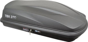 Twinny load dakkoffer tbx 370 – inhoud 370 liter - maximaal draagvermogen 75kg – afsluitbaar centrale 1 punts vergrendeling – u beugel bevestiging - afmeting 138x78x36cm