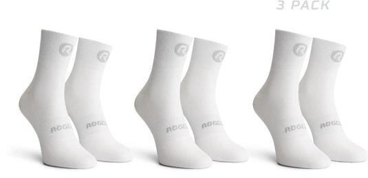 Rogelli core dames en heren 3 pack fietssokken - vochtregulerend - wit