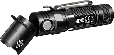 Nitecore zaklamp mt21c cree xp-l hd v6 led met kantelbare kop - zwart