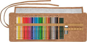 Faber-castell kleurpotloden - polychromos - 34 stuks in roletui - fc-110030