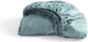 Cinderella - weekend - hoeslaken - 100% katoen - tot 25 cm matrashoogte - 90x220 cm - mineraal groen