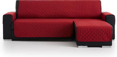 Belmarti ® bankbeschermer duo chaise longue 200cm breed rood - premium hoekbank beschermer voor banken met lounge gedeelte links of rechts