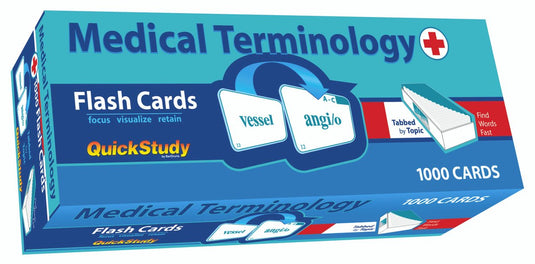 Quickstudy medical terminology 1000 flash cards: a tool