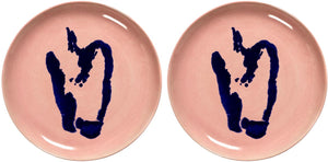 Serax - ottolenghi feast - bord m - roze blauw - 22 ø - 2 stuks