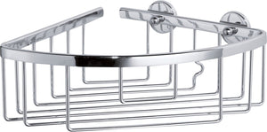 Tesa ® aluxx hoek douche- badmand, hoogglans verchroomd aluminium, zelfklevend