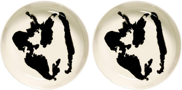 Serax - ottolenghi feast - bord - wit zwart - 22 ø - 2 stuks