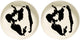 Serax - ottolenghi feast - bord - wit zwart - 22 ø - 2 stuks