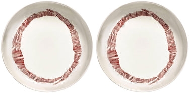 Serax - ottolenghi feast - bord - wit zwart - 22 ø - 2 stuks