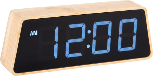 Karlsson wekker changing colour led - bruin - 4.5x19x7cm - modern - wekker voor slaapkamer - wekkers