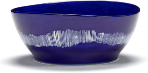 Serax - ottolenghi feast - kom l - donkerblauw wit - 18 ø - 4 stuks