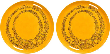 Serax - ottolenghi feast - bord l - geel zwart - 26 ø - 2 stuks