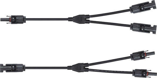Orno mc4 y splitter - voor zonnepanelen - set 1x ff-m + 1x mm-f - professionele kwaliteit - geconfectioneerde zonnepaneelkabel