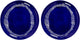 Serax - ottolenghi feast - bord l - donkerblauw wit - 26 ø - 2 stuks