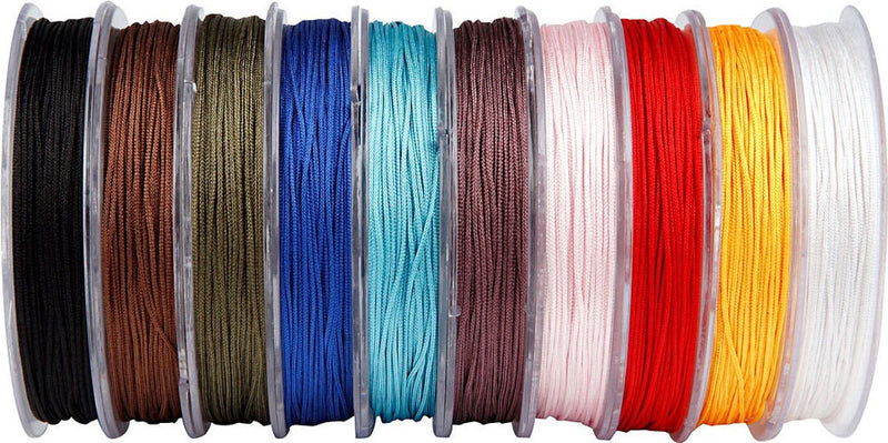 Afbeelding laden in galerijviewer, Creativ company polyester koord - assortiment, dikte 1 mm, kleuren assorti, 10x50 m
