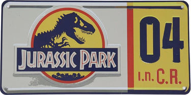 Fanattik jurassic park replica replica 1 1 dennis nedry license plate multicolours
