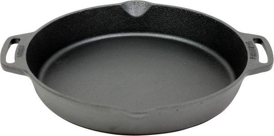Valhal outdoor skillet koekenpan met 2 handvatten - gietijzer, diameter 30cm, vh30h