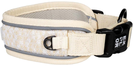 Explor duvoplus ultimate fit halsband control fashion voor honden m-39-44cm antique white
