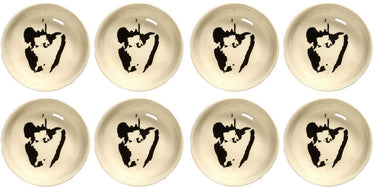 Serax - ottolenghi feast - schaaltje xs - wit zwart - 7 ø - 8 stuks