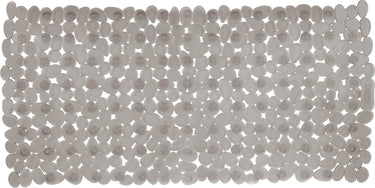 Wenko anti-slip badmat paradise 71x36cm taupe - antislipmat voor bad - met zuignappen
