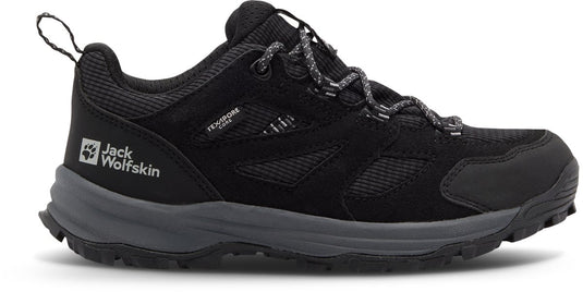 Jack wolfskin vojo tour texapore mid wandelschoenen zwart eu 35 jongens,meisjes