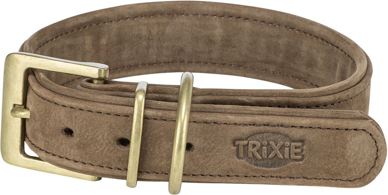 Afbeelding laden in galerijviewer, Trixie halsband hond pure leer bruin
