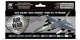 Vallejo hobbyverf acrylverf - 71156 usaf colors “grey schemes” - acryl set verf set - 8x 17 ml