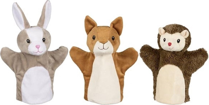 Afbeelding laden in galerijviewer, Goki hand puppets 1 stuk, squirrel, rabbit of hedgehog
