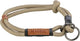 Trixie half-slip halsband hond - zand zwart - rond gewoven touw 55x1.3 cm