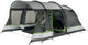 High peak tunneltent garda 4.0 - 4 persoons - verduisterde binnentent - grijs
