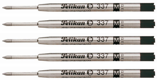 Pelikan balpenvulling 337 medium zwart 5 stuks