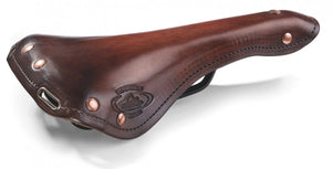 Monte Grappa zadel veer smal Charleston Sport leer D-bruin