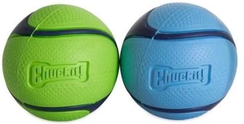 Afbeelding laden in galerijviewer, Chuckit! sniff fetch ball m - 2-pack - bacon peanut butter - geurende apporteerballen - bal hond
