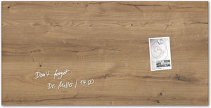 Sigel glasmagneetbord - artverum - 91x46cm - natural wood - si-gl258