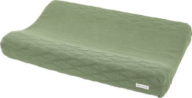 Meyco baby diamond aankleedkussenhoes - biologisch - forest green - 50x70cm