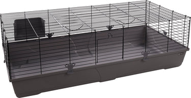Petsfirst kooi mobi - cavia - dwergkonijnen - grijs zwart - 137.5 cm l - 68.5 cm b - 43 cm h
