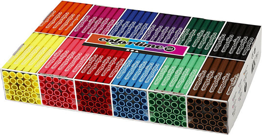 Colortime grootverpakking met 12x24 gekleurde jumbo stiften