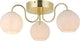 Nordlux franca-plafondlamp-e14-opaal glas messing
