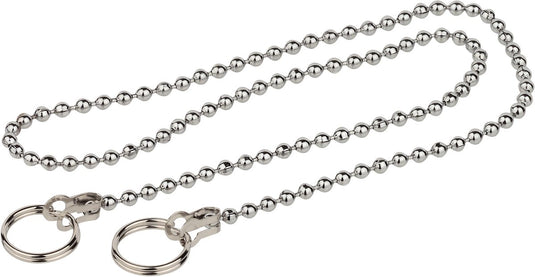 Kirchhoff afvoerplug ketting - chroom - 600 mm - met 2 ringen