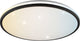 Brilliant taya - plafondlamp - ø 49,5 cm - led 36w - 5400lm - 2700k-6500k - cct - ip44 - afstandsbediening - timer - nachtlicht - zwart wit