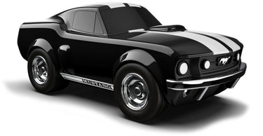 Baghera speelgoedauto - ford mustang zwart - 19x9,5x7,5cm - in geschenkdoos - 3 jaar