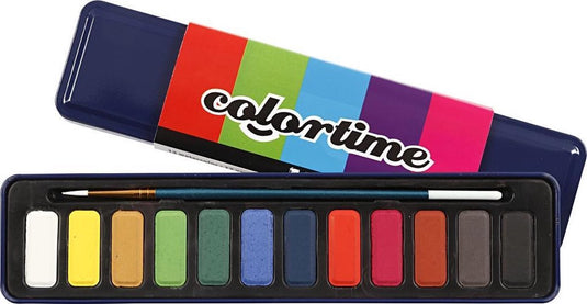 Creotime aquarelverf set, 12 assorti