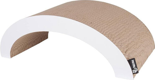 District 70 arch - gebogen krabmeubel van duurzaam gerecycled karton - 60 x 28 x 20 cm - small