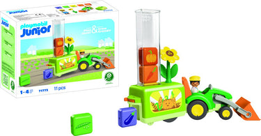 Playmobil junior tractor met laad- en lossysteem - 71773