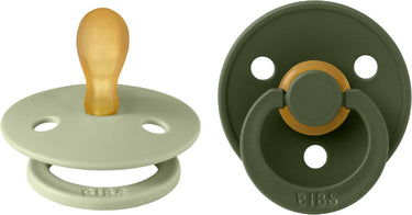Bibs fopspeen - symmetrisch - 2 stuks - 0-6 mnd - sage hunter green