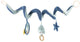 Trixie activiteitenspiraal - mr. shark - voor maxi-cosi, buggy of box - met afneembare speeltjes