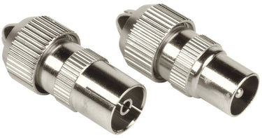 Hama coax-set metaal connector koppeling schroefbaar