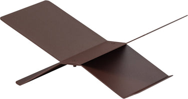 Woood brook boekenstandaard liggend - metaal - donkerbruin - 12x29x17 cm