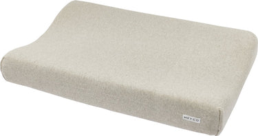 Meyco baby knit basic aankleedkussenhoes - sand melange - 50x70cm