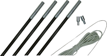 Eurotrail fiber stokkenset - 9,5mm - 550-600 cm